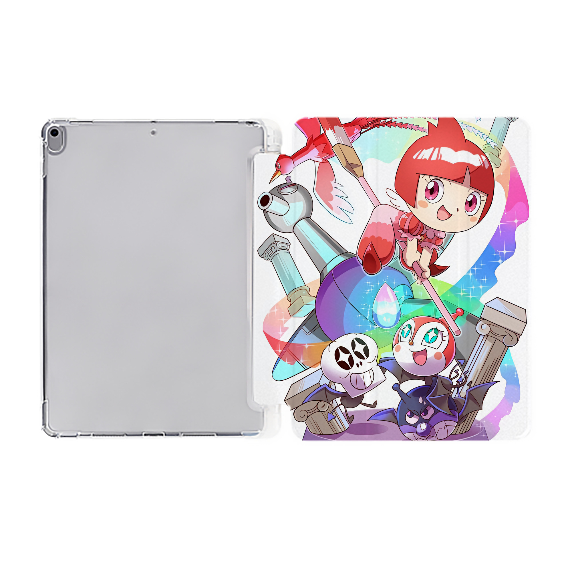 （画像用） アンパンマン Anpanman IPad ケース ペン収納付き 三つ折りスタンド PUレザー×シリコン 対応機種9.5/10.5/10.9インチ